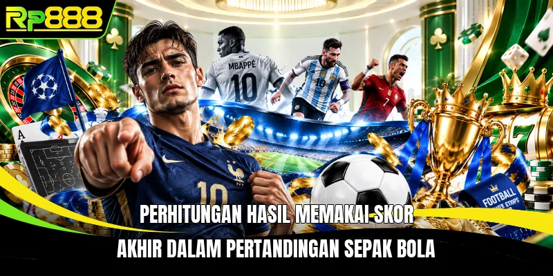 Perhitungan hasil memakai skor akhir dalam pertandingan sepak bola